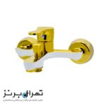 دوش ( شیر حمام ) سفید طلا کد 3118