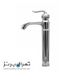 روشویی پایه بلند کروم کد 3135