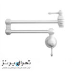 شیر روی اجاق گاز سفید کد 3337