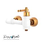 شیر توالت سفید طلایی الیزه