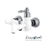 شیر حمام سفید کروم الیزه